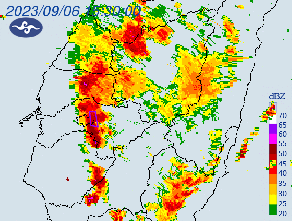 嘉義大雷雨狂炸　持續時間至17時0分 
