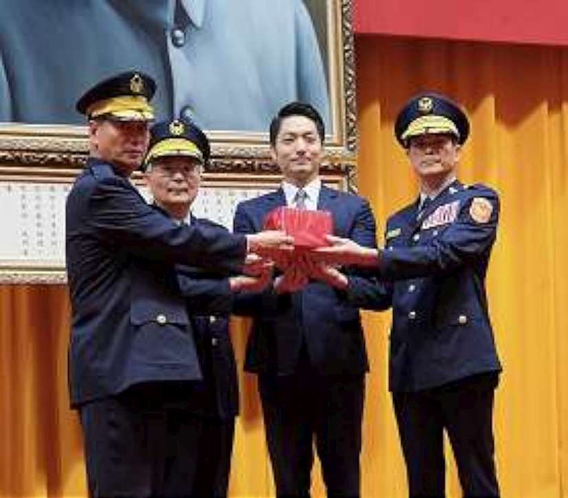 臺北市政府警察局卸任、新任局長交接會場