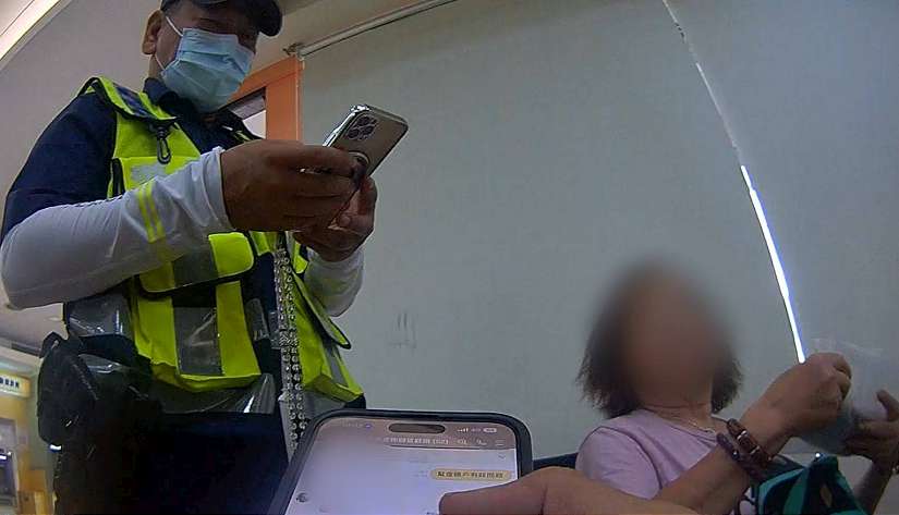 買車要匯60萬 八德警及時阻詐