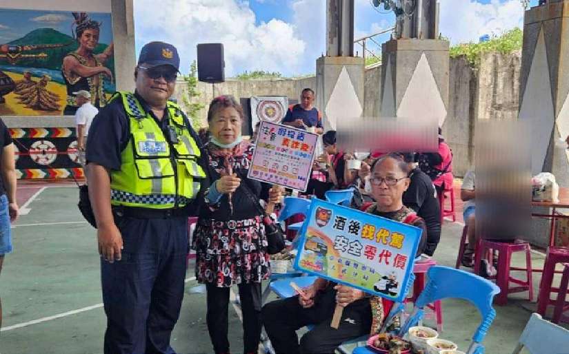大武警結合南田收穫節活動 交安及防詐宣導 