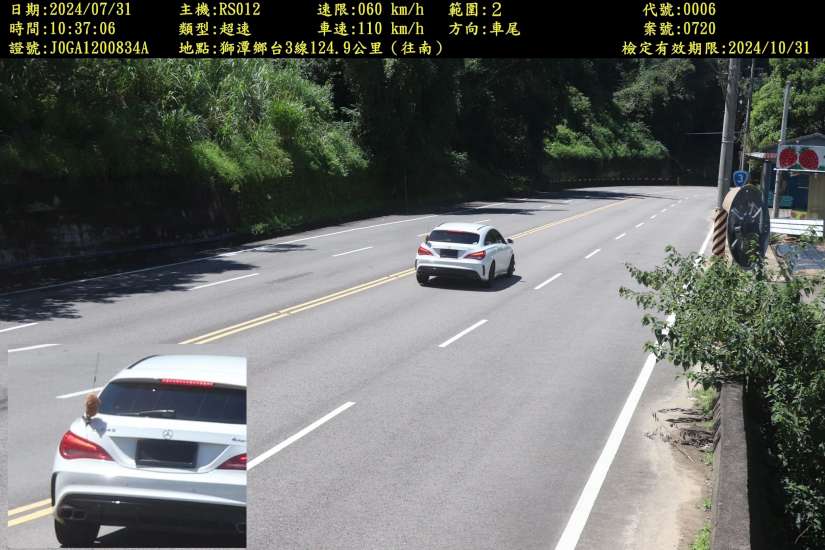 台三線無牌車輛躲罰單 全遭警識破特徵開罰