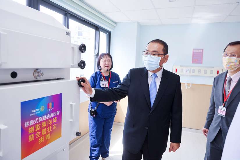 新北聯醫負壓隔離病房整建揭牌啓用 侯友宜：建立更完善醫療照護空間